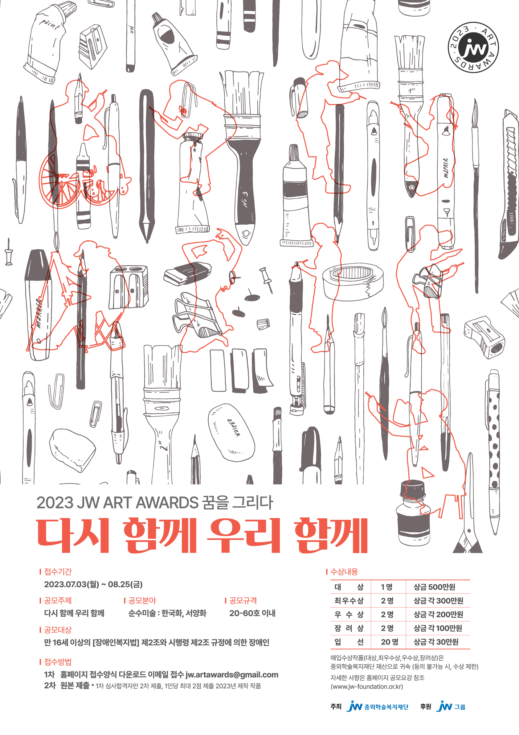 JW그룹, 장애인 미술공모전 ‘2023 JW 아트 어워즈’ 개최